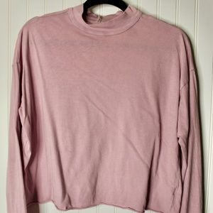 Mock Neck Lavender Pull Over
